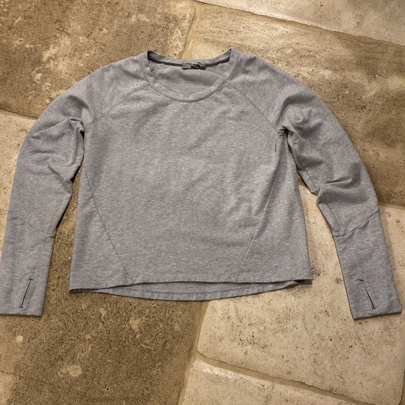 Athleta 🔥 Gray Crew Neck Sweatshirt Sz S - Picture 5 of 7